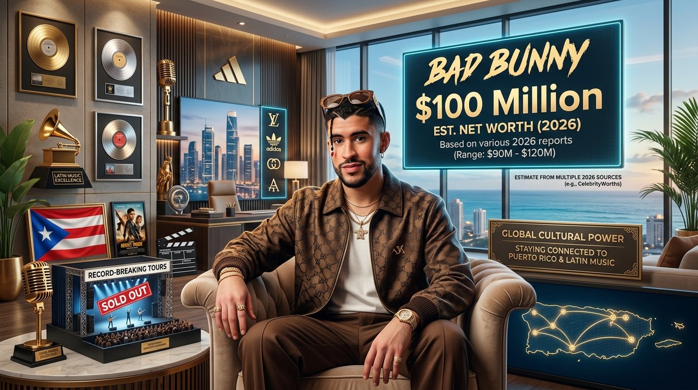 Bad Bunny net worth from concert tours and stage performance earnings
