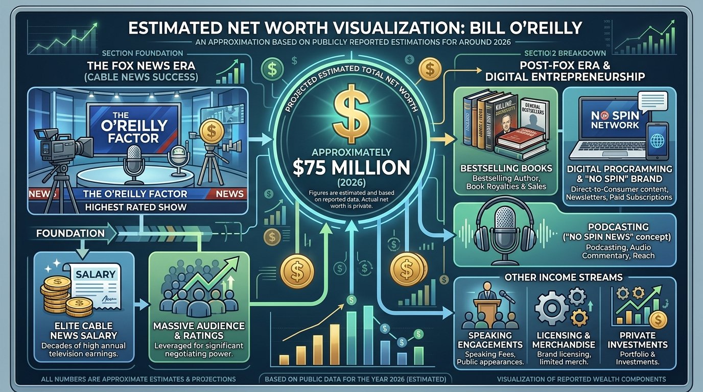 Bill O'Reilly net worth from Fox News salary and television career
