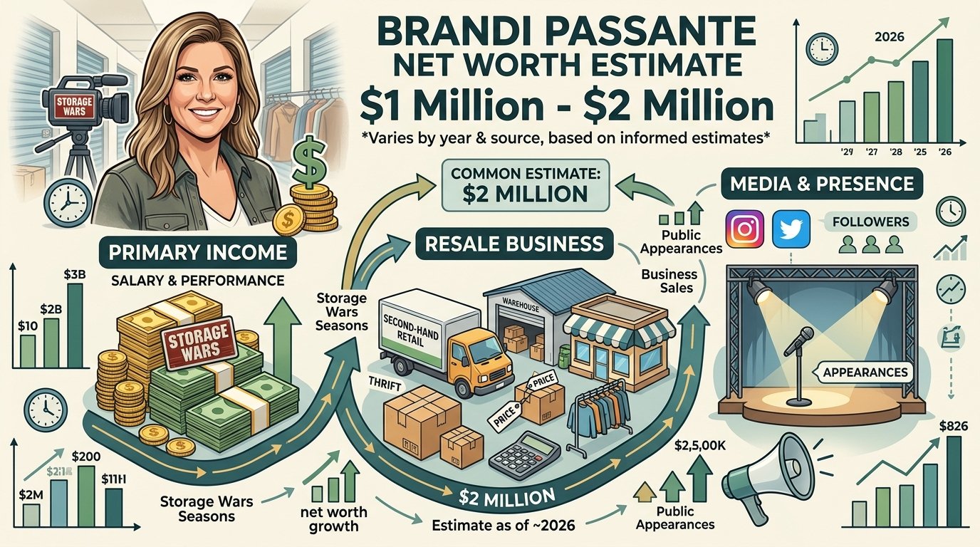 Brandi Passante net worth from Storage Wars reality TV earnings