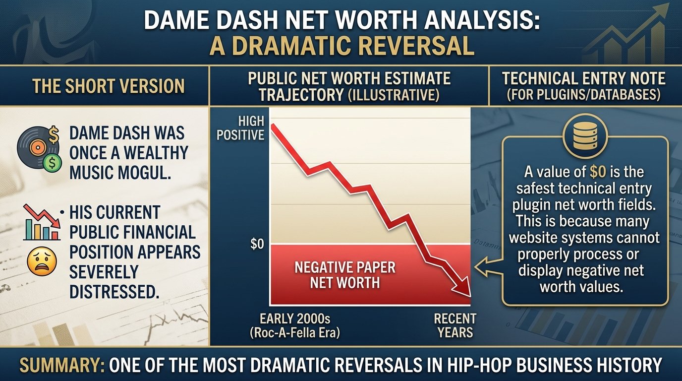Dame Dash net worth from Roc-A-Fella Records and hip-hop business career