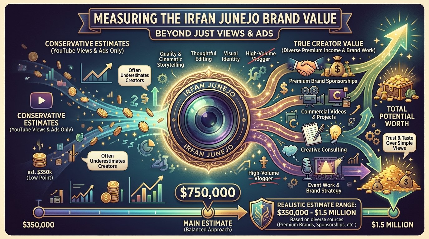 Irfan Junejo net worth from YouTube vlogging and cinematic storytelling
