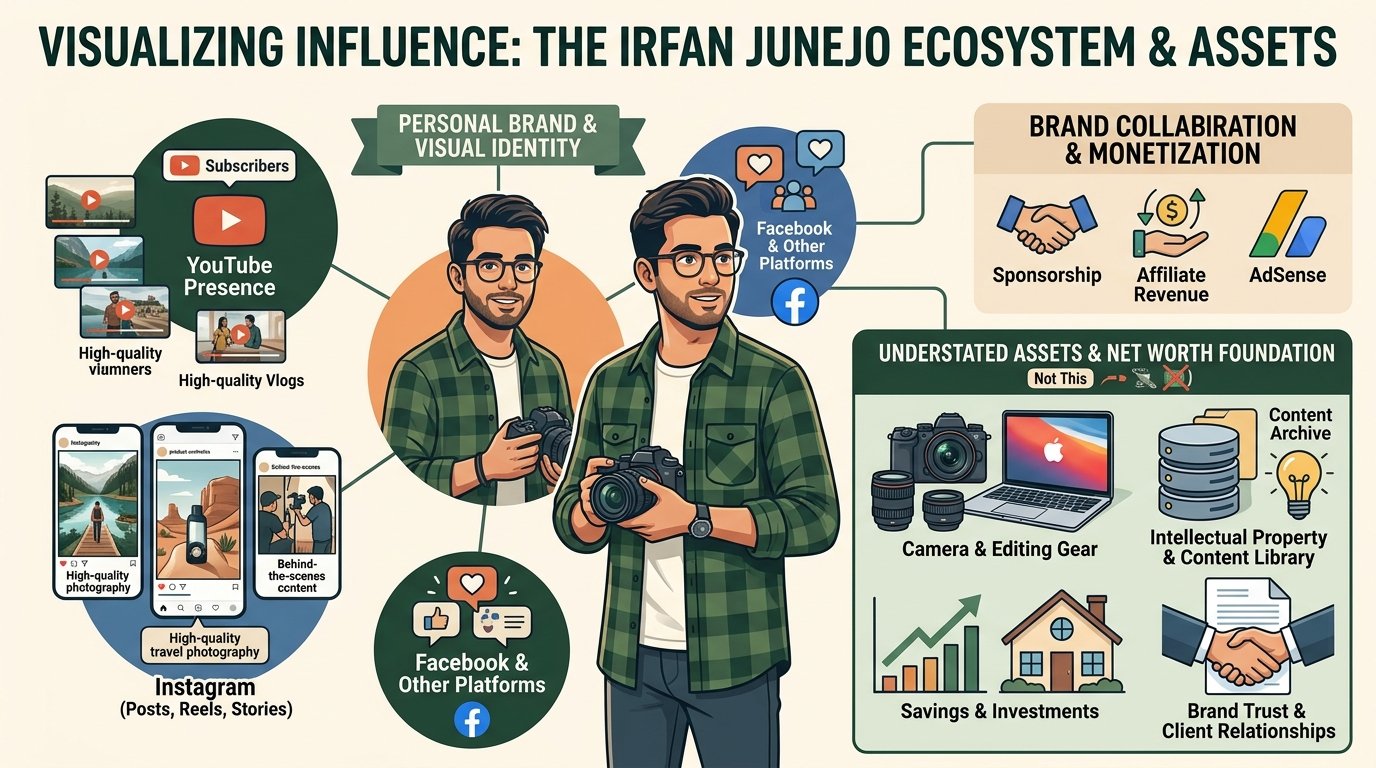Irfan Junejo net worth lifestyle assets and creator income