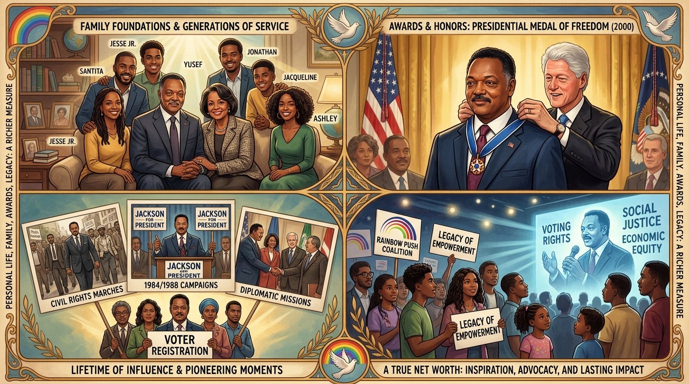 Jesse Jackson net worth and presidential campaign legacy
