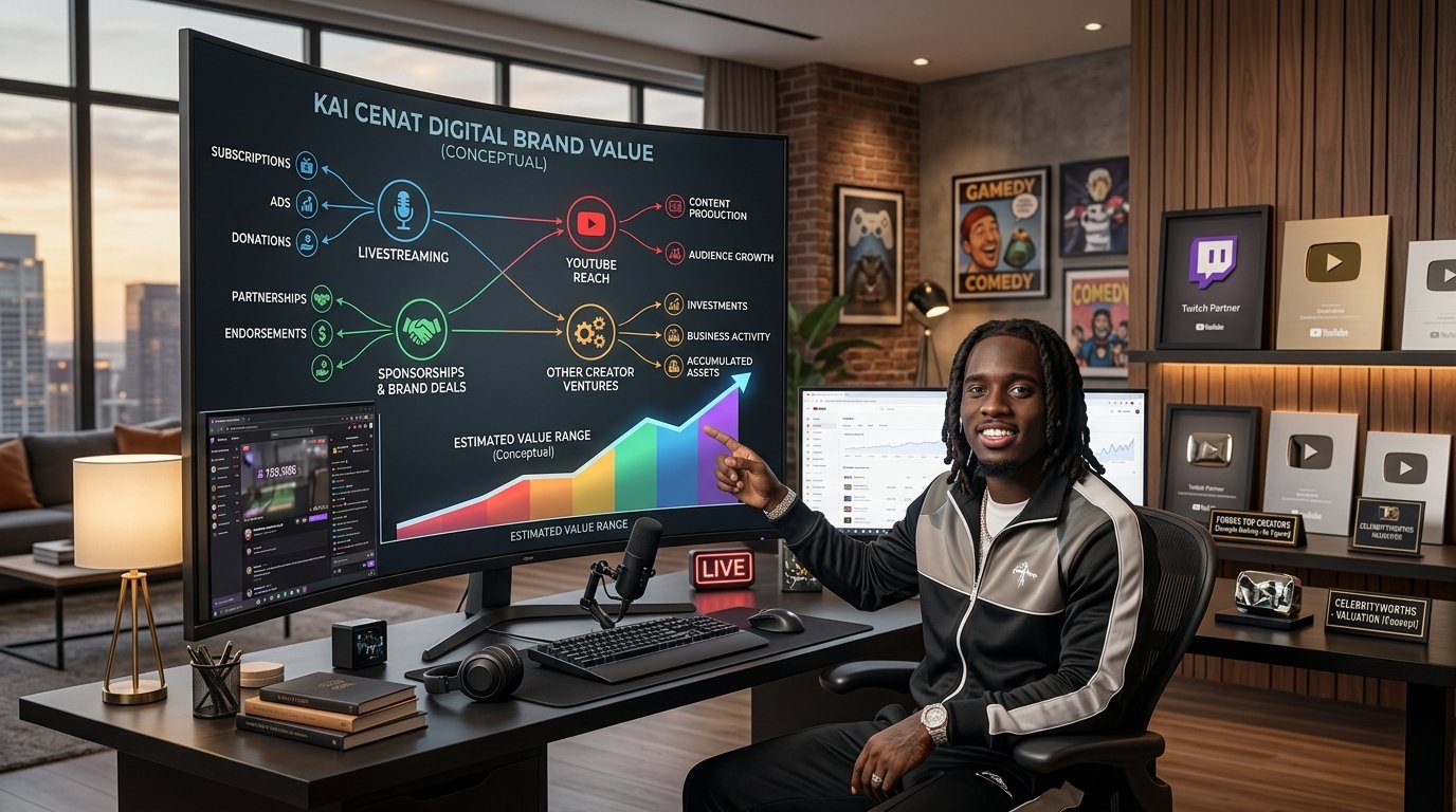 Kai Cenat net worth from Twitch streaming and livestream income