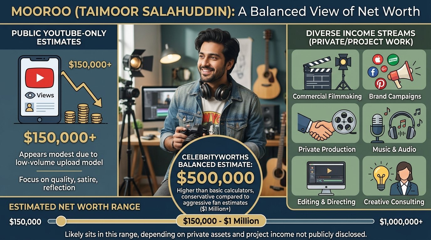 Mooroo net worth from YouTube filmmaking and Pakistani digital storytelling
