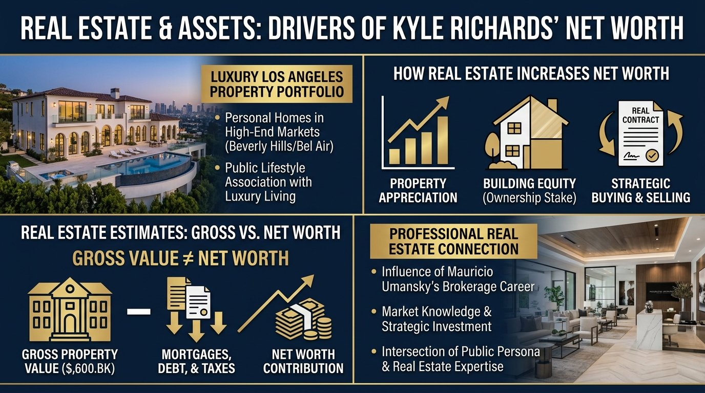 Kyle Richards net worth real estate assets and Beverly Hills lifestyle