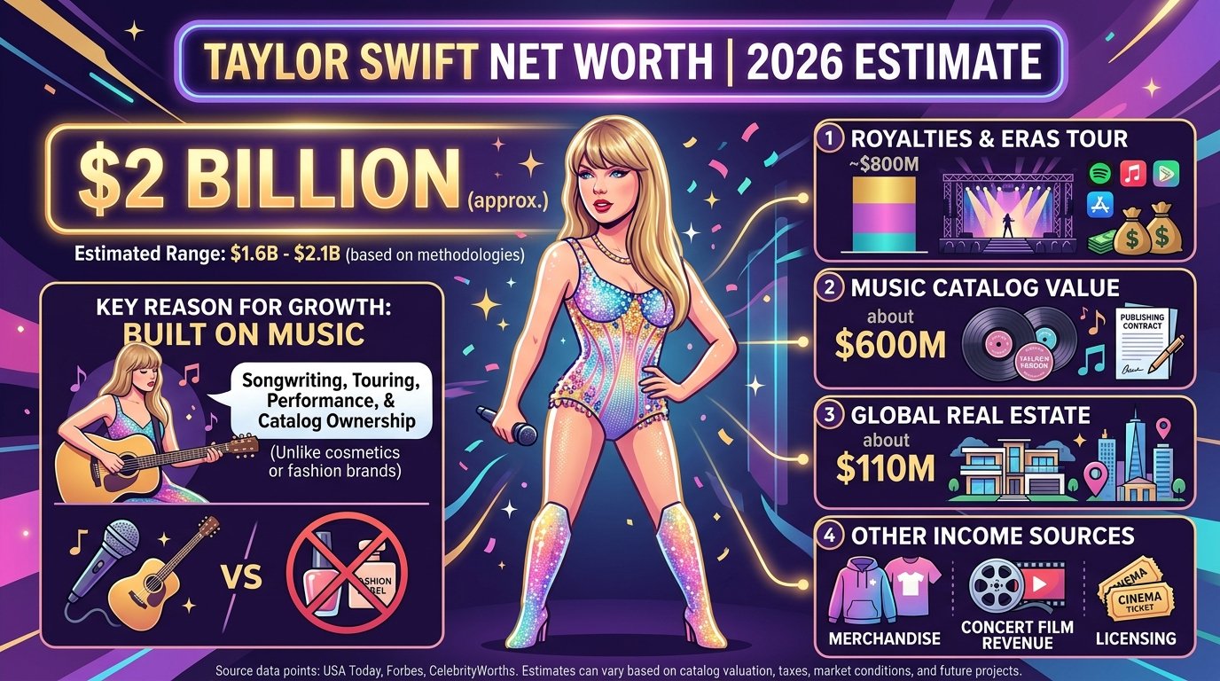 Taylor Swift net worth and Eras Tour performance earnings