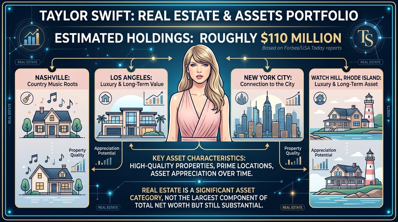 Taylor Swift net worth real estate assets and luxury homes
