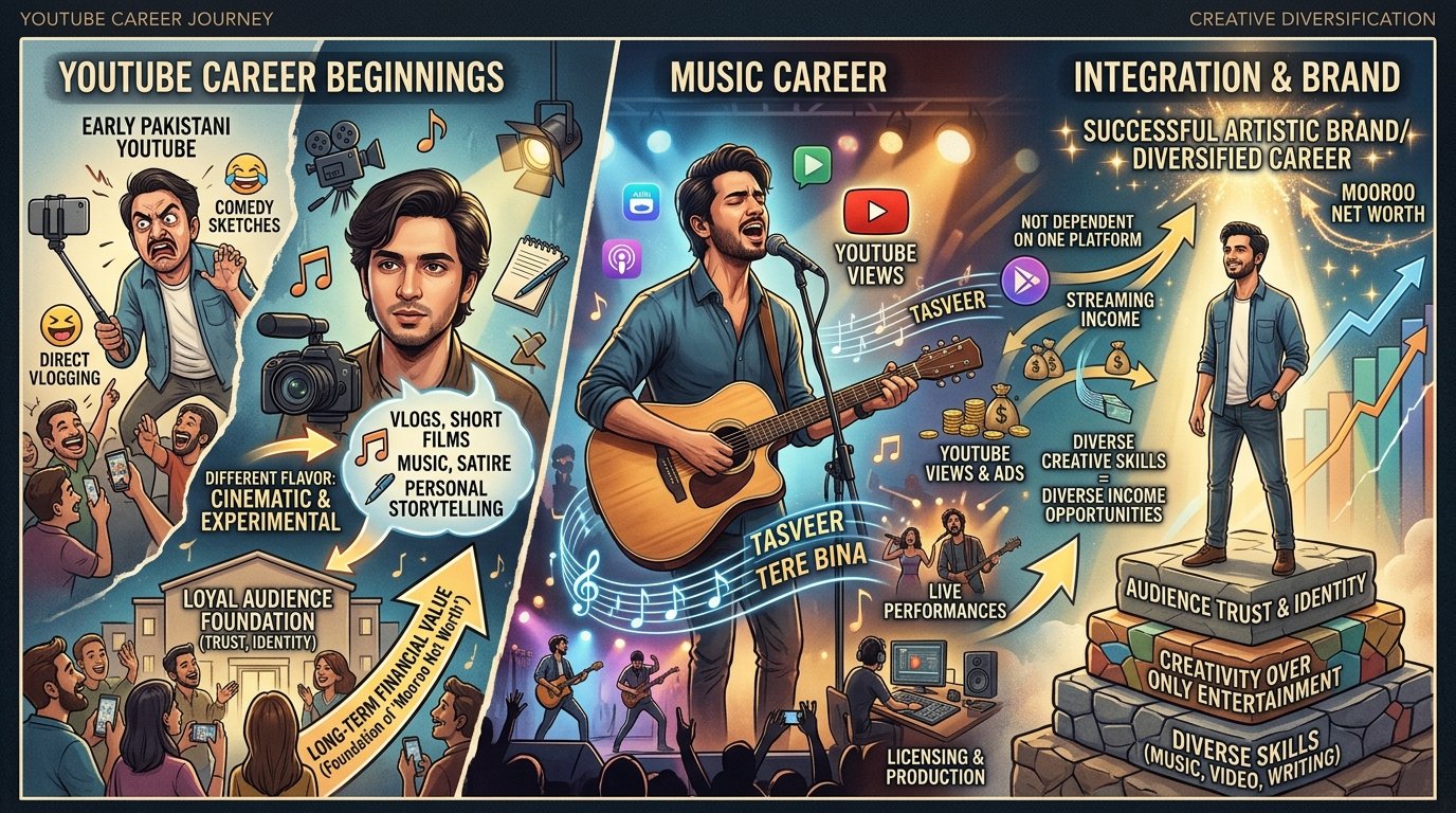 Mooroo net worth from music career and creative production